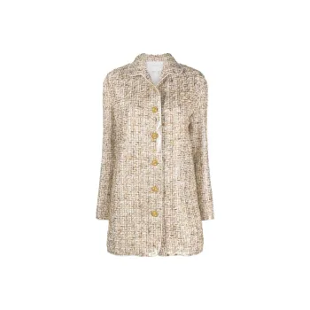 Giambattista Vall Long Sleeved Tweed Coat