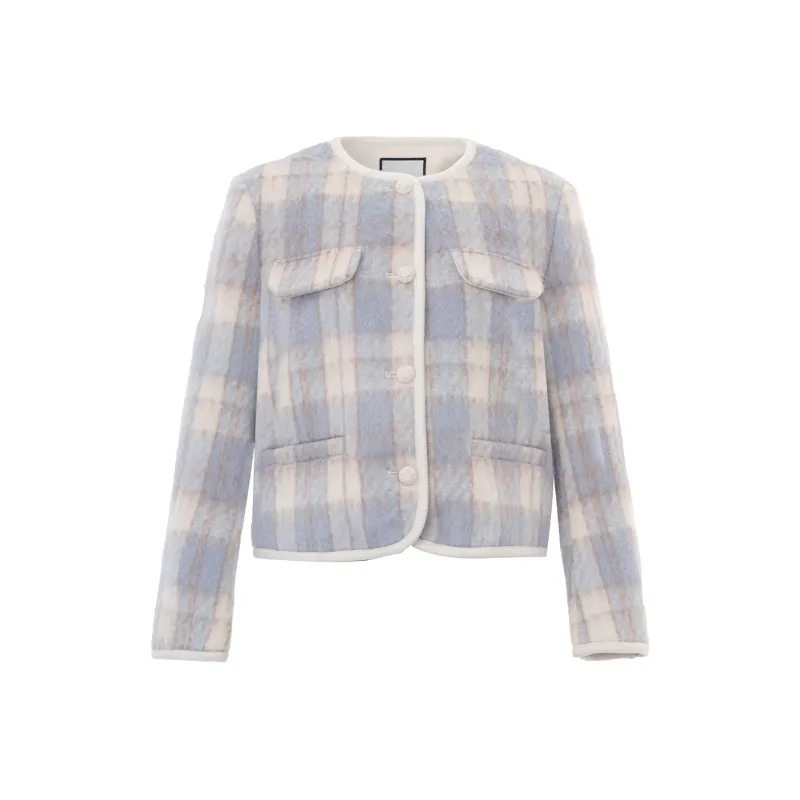 JESSYLINE Cropped Coat Women's Light Purple-0