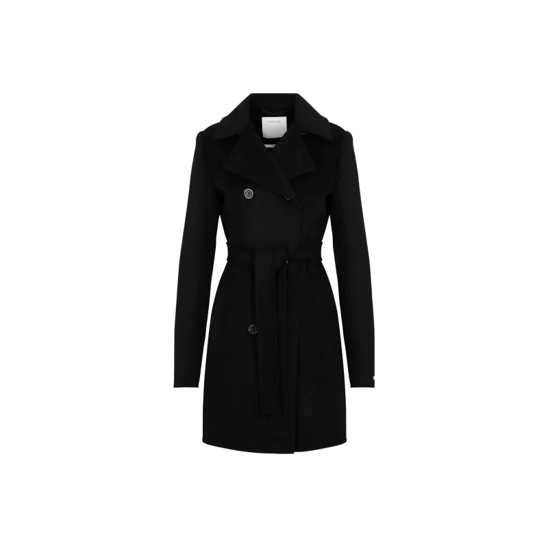 SportMax Belted Long Sleeved Coat-0