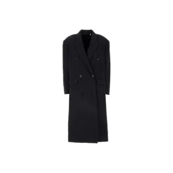 ISABEL MARANT Lexana Double-Breasted Pinstripe Coat