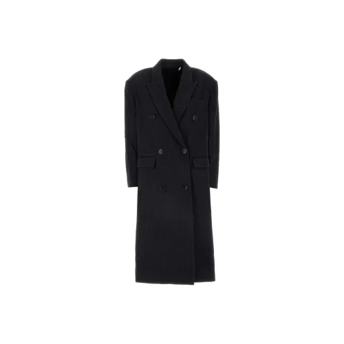 ISABEL MARANT Lexana Double-Breasted Pinstripe Coat
