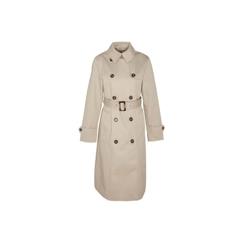BARBOUR Greta Showerproof Trench Coat Coats Women's Beige-0