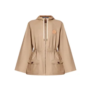 LOUIS VUITTON Parka Coats Women's Beige Yellow