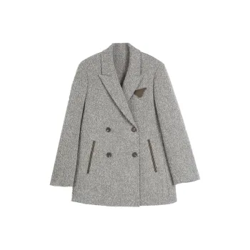 ELLE Coats Women's Gray Green