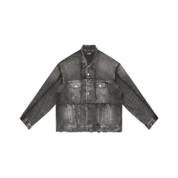 Balenciaga Red Carpet Denim Jackets Women's Black