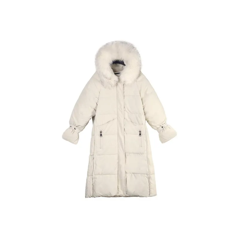 TURN UP Puffer Jacket Women's White-0