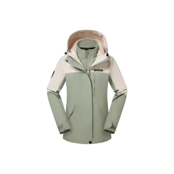 OUTDOOR PRODUCTS Waterproof And Windproof To Keep Warm Windbreaker Jacket Women's Tranquil Green