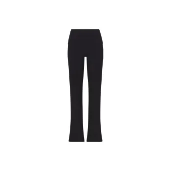 SKIMS COTTON JERSEY FOLDOVER PANT Casual Pants Women's SOOT/Smoke Gray