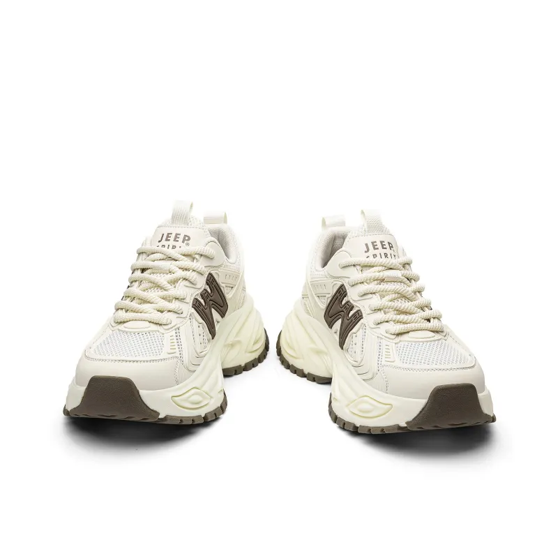 JEEP SPIRIT Chunky Sneakers Men Low Top Shuffleboard White-3