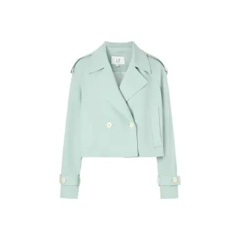 JZ. ANNAKRO Trench Coats Women's Light Green