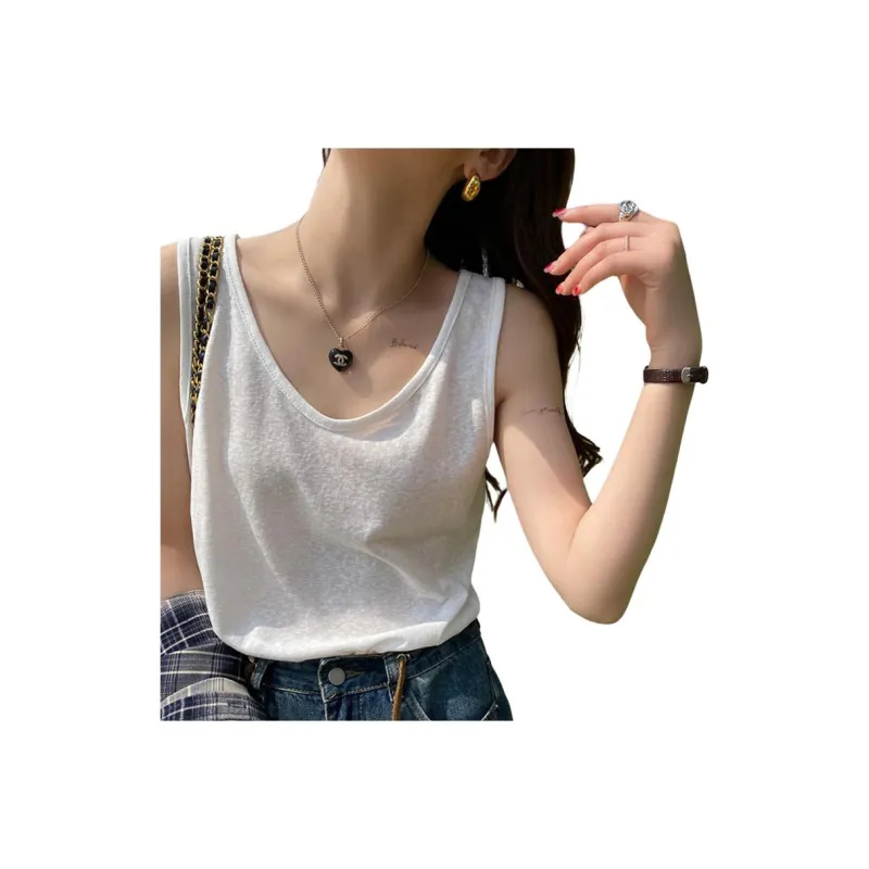 Puppytown Tank Top Women's White-0