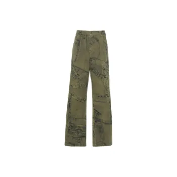 Blumarine All Over Graphic Printed Puddle Trousers