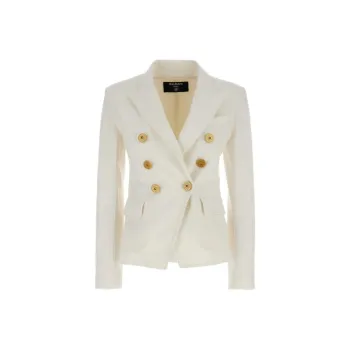 BALMAIN Button Detailed Denim Blazer