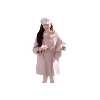 Fish Rabbits Coats Women's Light Pink