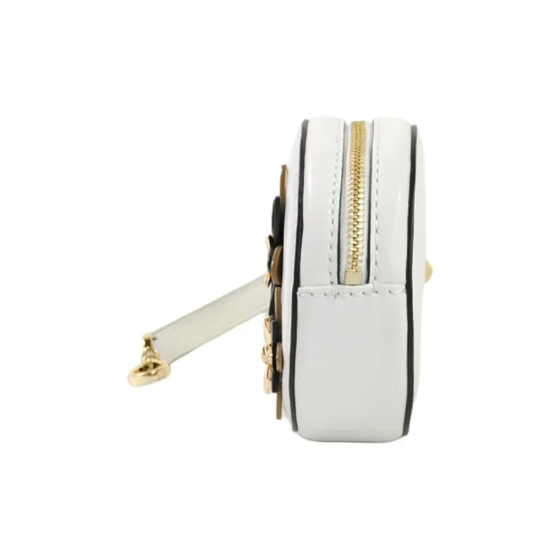 MICHAEL KORS Leather Coin Purse Women's Optical White-1