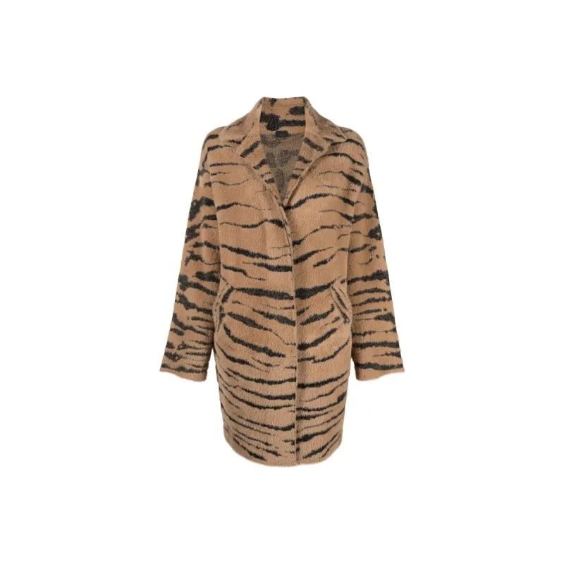 PINKO Velvet Jackets Women's Brown-0