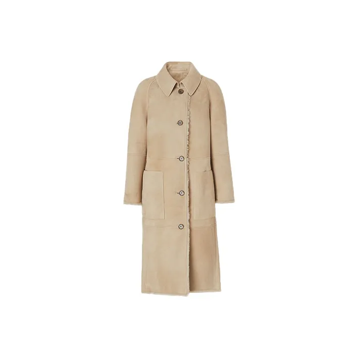 Burberry Leather Jackets Women's Umber-0