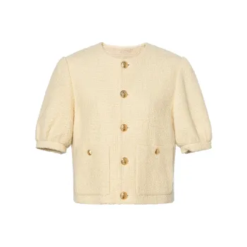 CELINE Cardigan Jacket In Bouclé Tweed