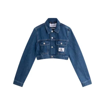 CALVIN KLEIN SS24 Series Denim Jacket Women's Denim Blue