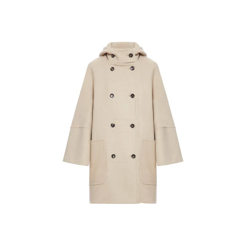 MaxMara Arturo Double Breasted Straight Hem Coat-0