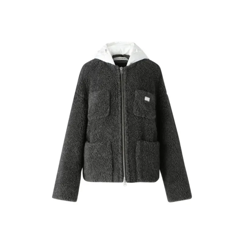 III VIVINIKO Coat Women's Dark Gray-0