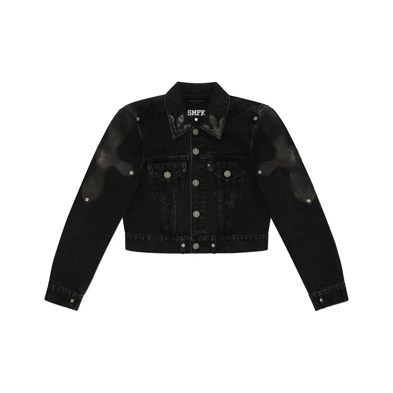 SMFK Denim Jackets Women's Wilderness Black-0