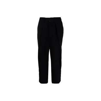 BALMAIN Cropped Straight leg Crepe Trousers