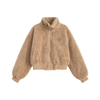 UNIFREE Cropped Coats Women's Khaki
