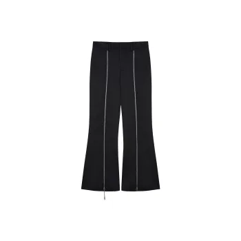 ONOFFON Flared Pants Moderate Casual Pants Unisex Black