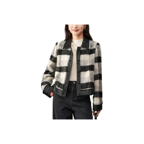 YALIDA Coats Women's Black