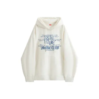 MIIOW Trend Party Series Sweatshirt Unisex White