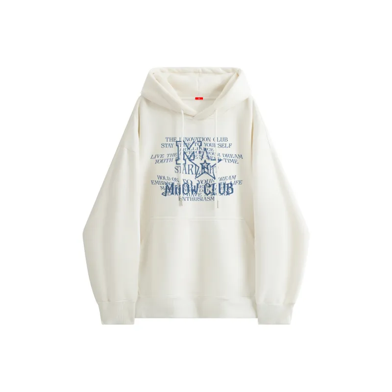 MIIOW Trend Party Series Sweatshirt Unisex White-0