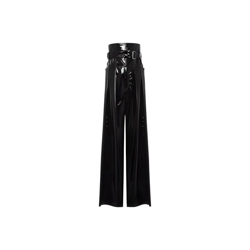 PHILOSOPHY DI LORENZO SERAFINI High shine Wide leg Trousers-0