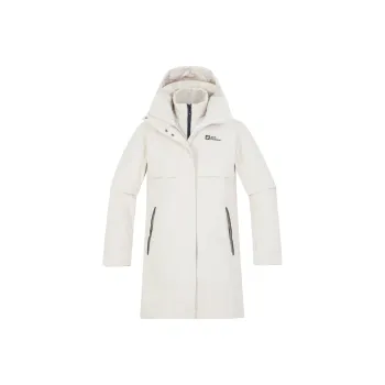Jack Wolfskin Outdoor Hiking Keep Warm From The Wind Windbreaker Jacket Women's Pearl White