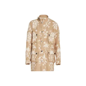 Giambattista Vall Floral-embroidered Parka
