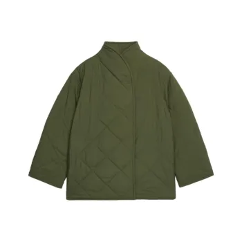 ARKET FW23 Puffer Jacket Women's Khaki Green