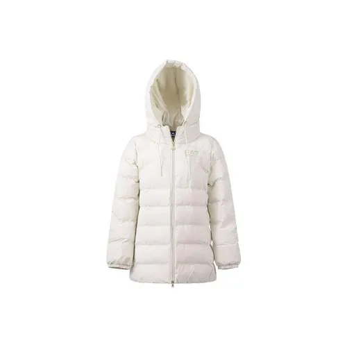 EMPORIO ARMANI EA7 Puffer Jacket Women's Moonlight Beige
