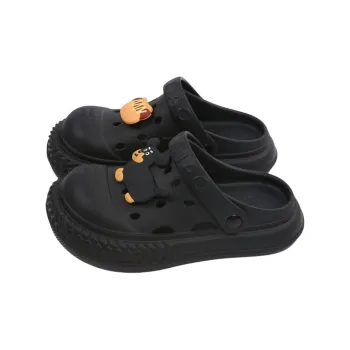 SHIGUDE Sandal Slippers Women's, Black