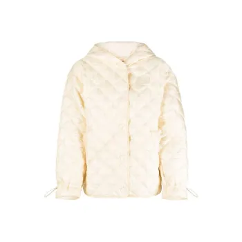 TWINSET MILANO Puffer Jacket Women's Beige Yellow