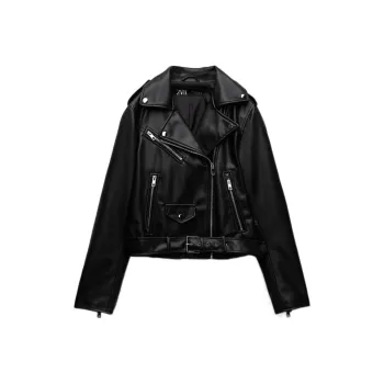 ZARA Cropped Coats Women's Black