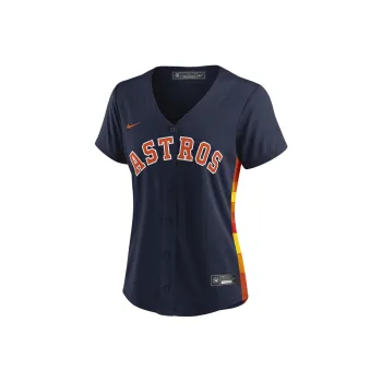 Nike MLB Collaboration Houston Astros Baseball Jacket Women's Marine Blue
