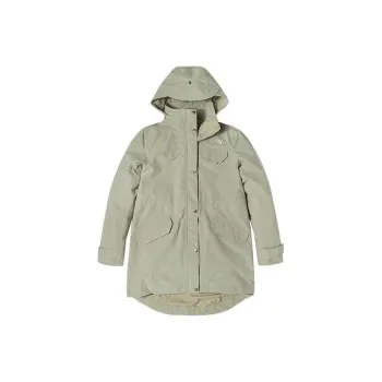 THE NORTH FACE City Outdoor Collection Windbreaker Jackets Women's Gray Pea Green