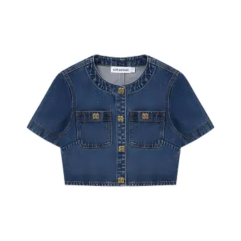 Self-portrait Denim Jacket Women's Denim Blue