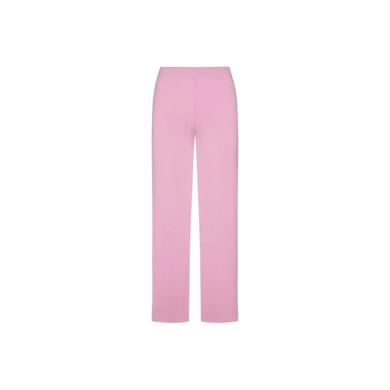 SKIMS Valentine's Day SLEEP STRAIGHT LEG PANT Casual Pants Women's BUBBLE GUM/Bubble Gum-0