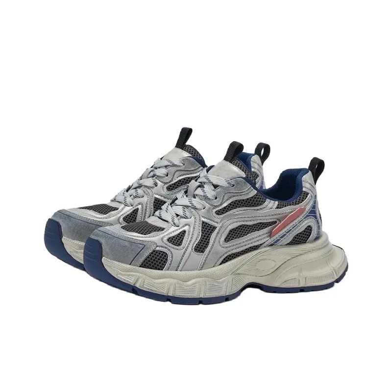 KAAVER OTTO Cushioning And Abrasion Resistant Coverage Chunky Sneakers Women's Blue-2
