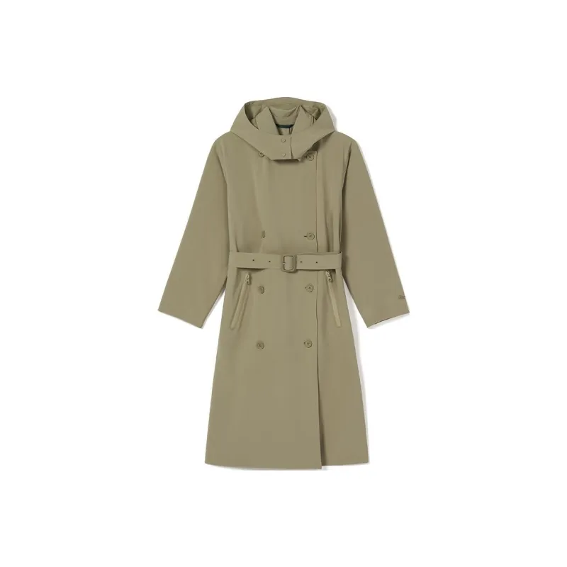 LACOSTE Trench Coats Women's Coffee-0