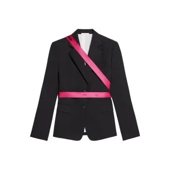Helmut Lang Seatbelt Single-Breasted Blazer