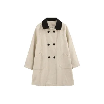 PAZZO Elegance Versatile Double Breasted Coat Women's