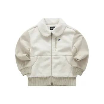 FILA FUSION URBAN TECH Velvet feel Coat Women's Ecru