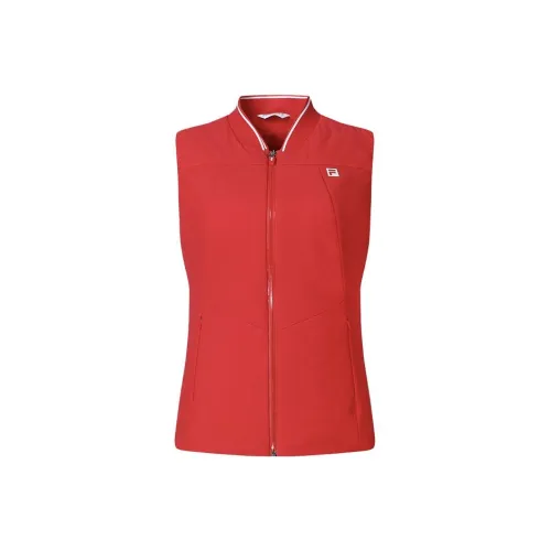 FILA Golf Series Vest Women's Fluorescent Flame Red